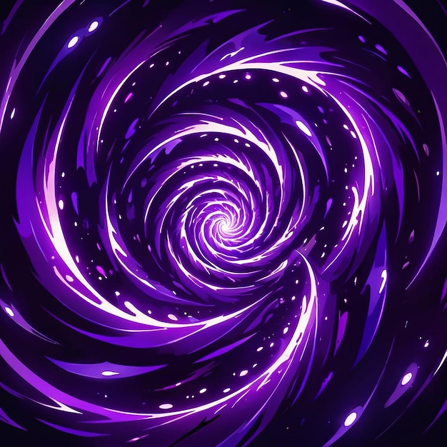 Photo a purple spiral with white dots and a purple background