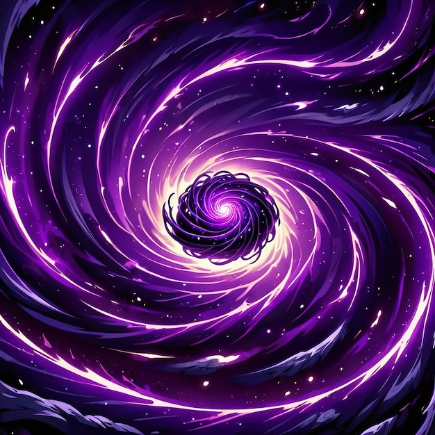 Photo a purple spiral with the word  purple  on it