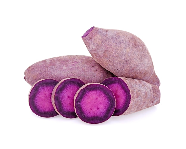 Purple sweet potato isolated