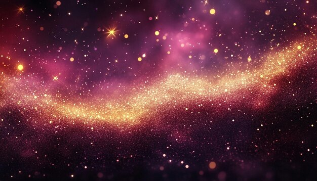 Photo a purple universe with stars and galaxy in the background