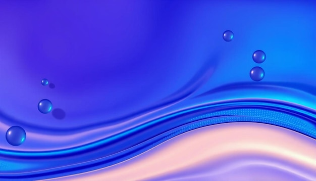 Photo a purple water surface with a blue background and a blue and purple color background