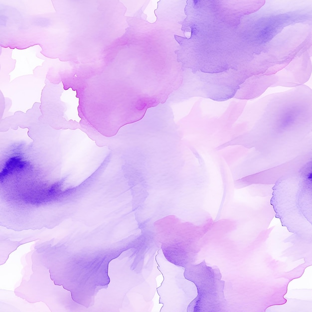 Purple Watercolor Seamless Pattern