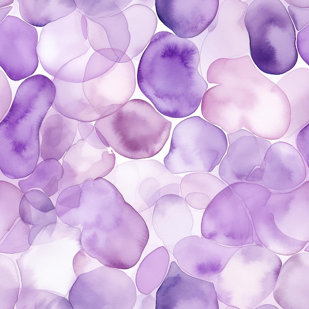 Purple Watercolor Seamless Pattern