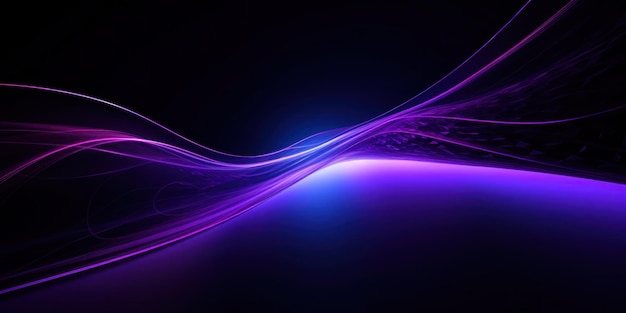 A purple wave with a blurry background.