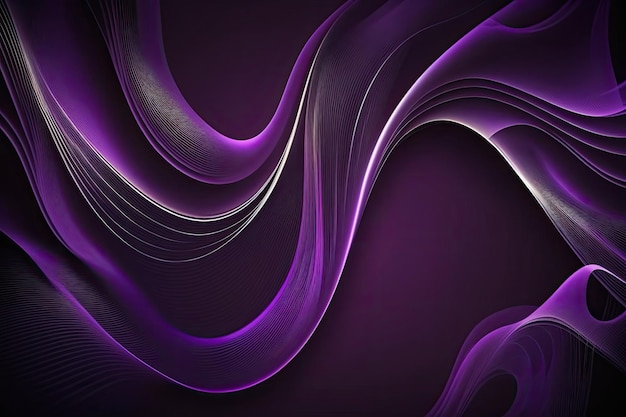 Purple wavy lines form an abstract background