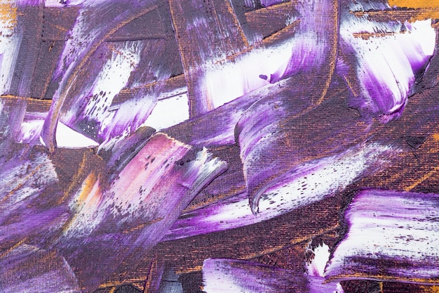 Purple and white colors paint abstract and modern drawing art