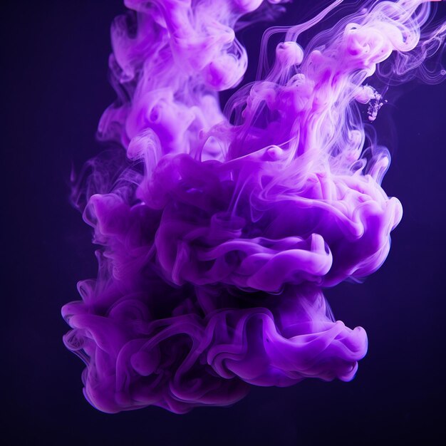 purple and white smoke