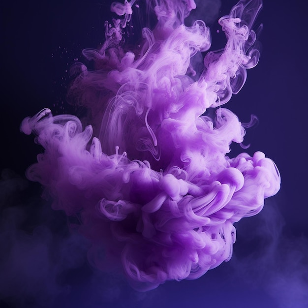 purple and white smoke