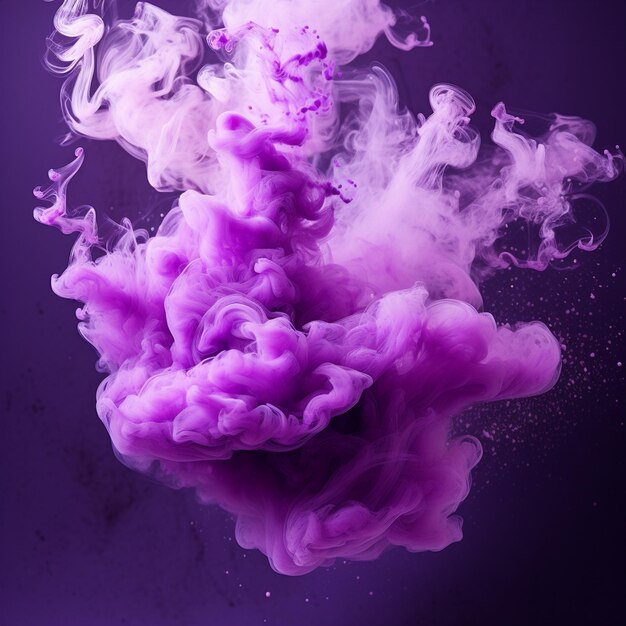 purple and white smoke