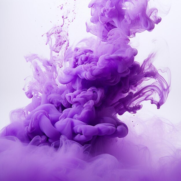 purple and white smoke