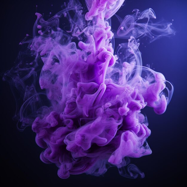 purple and white smoke