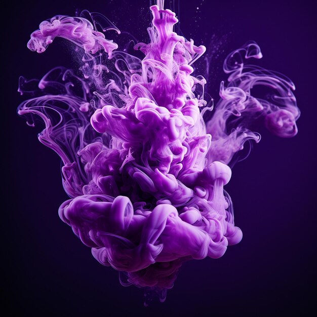 purple and white smoke