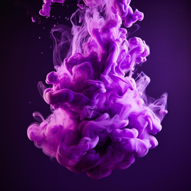 purple and white smoke