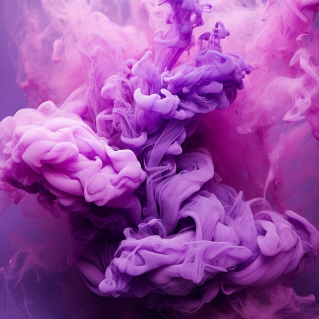 purple and white smoke