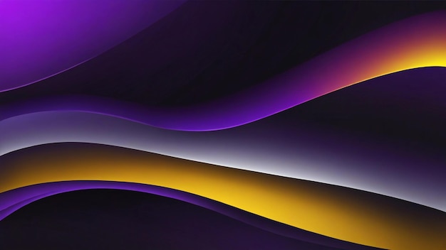 a purple and yellow abstract background with the colors of the rainbow