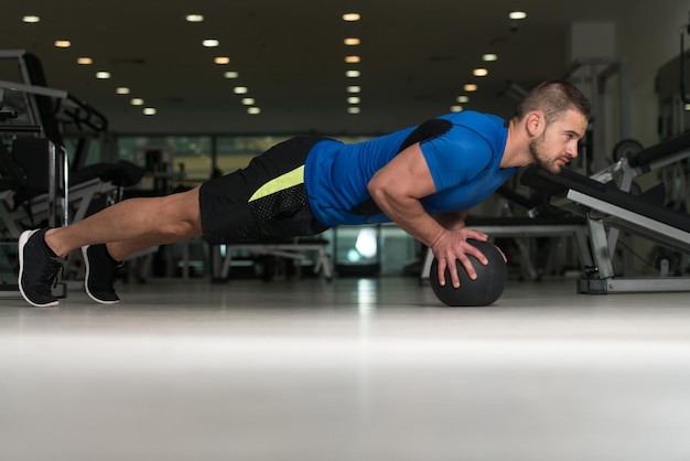 Pushups With Medicine Ball