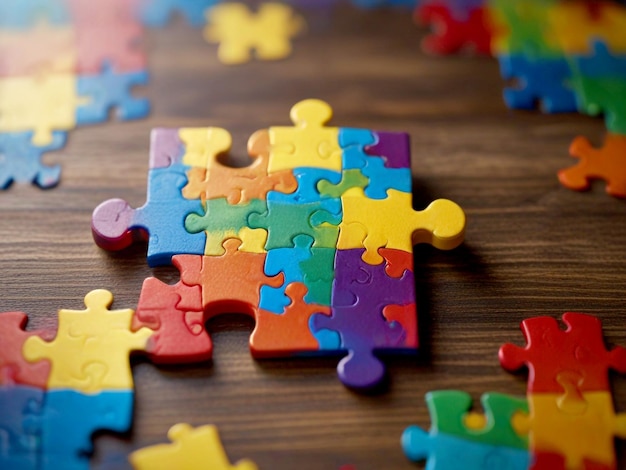 a puzzle piece with a colorful puzzle that says quot jigsaw puzzle quot