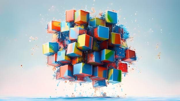 Puzzling Possibilities Frozen Motion of a Spinning Rubik Cube