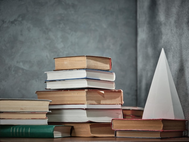 Pyramidinspired book art knowledge monument