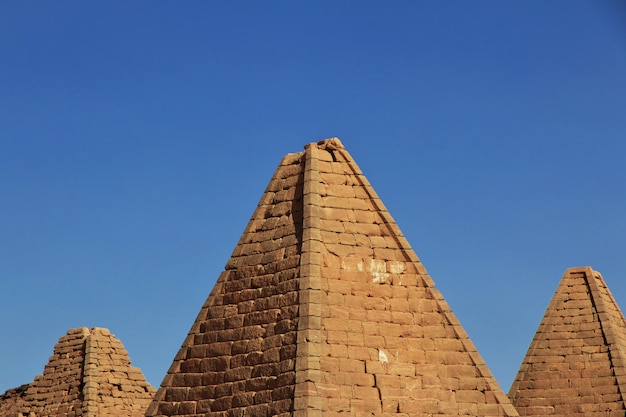 Pyramids of the ancient world in Sudan