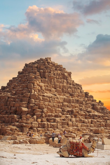 Pyramids of Giza in Egypt