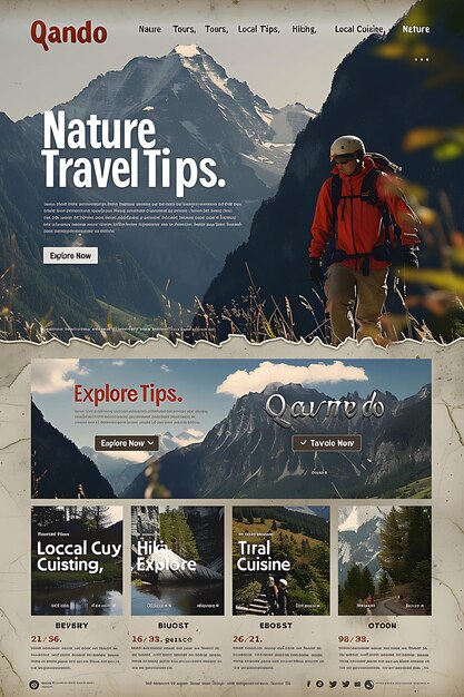 Photo qamdo tour with modular grid layout effect natural layout li travel website layout idea designs