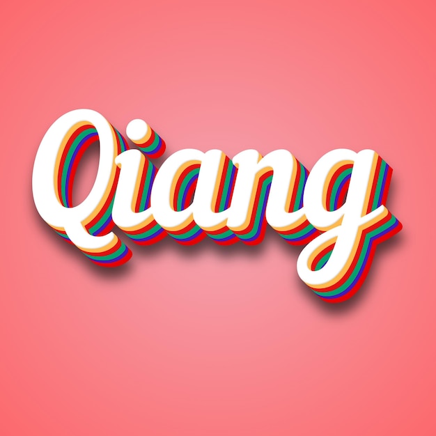 Qiang Text Effect Photo Image Cool