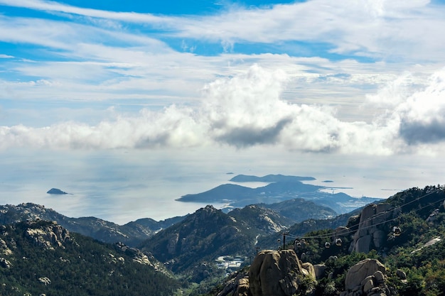 Qingdao Laoshan is the first famous mountain on the sea