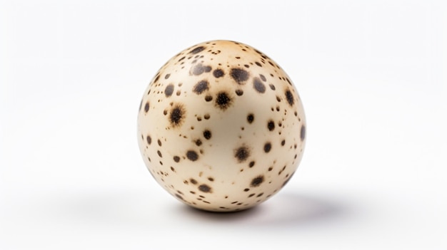 Quail egg isolated on white background