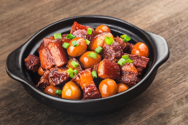 Quail Eggs Stew with belly pork(Chinese food)