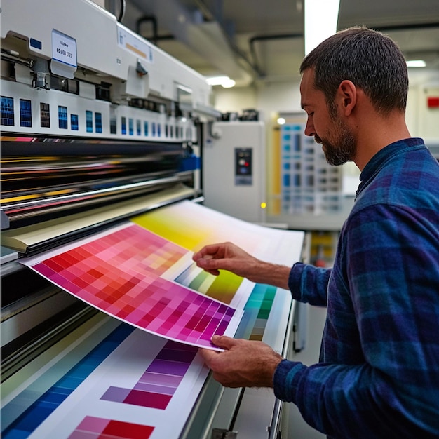 A quality check of offset printed materials focusing on color accuracy