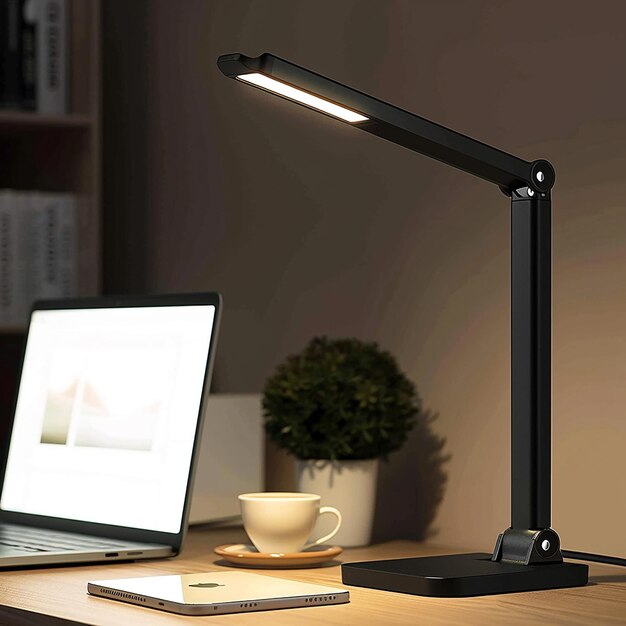 Photo quality desk lamp adjustable brightness with modern design