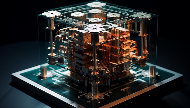 Quantum computer Futuristic digital computer design