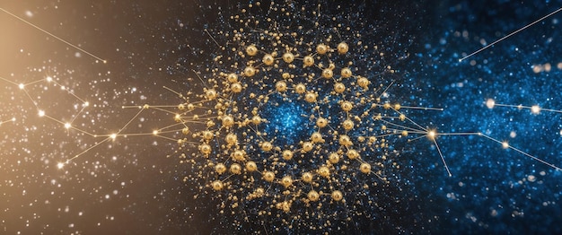 Photo a quantum dot encryption matrix illustrates advanced nanotechnology concepts