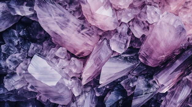 Quartz purple stone texture background generative AI