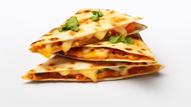 Quesadilla isolated On White Background