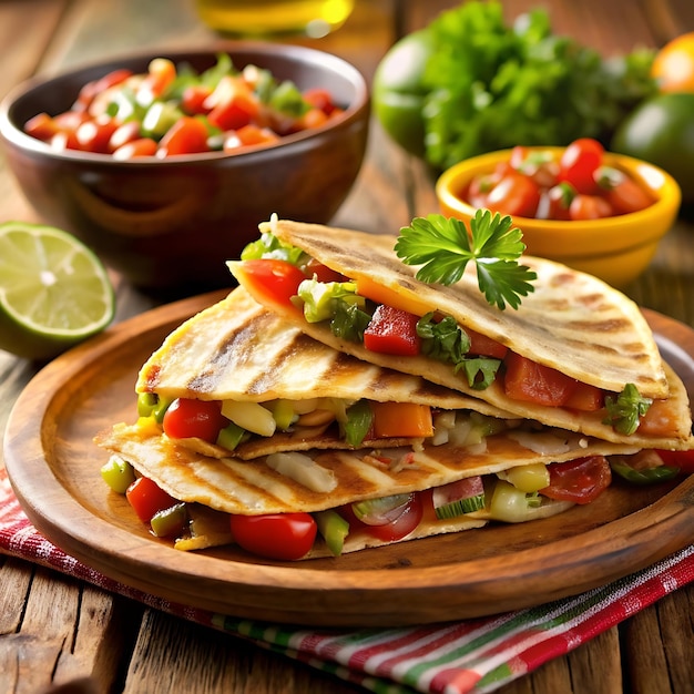 Photo quesadillas mexican food