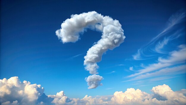 a question in the clouds is in the sky