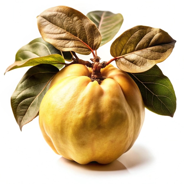 Quince isolated on background