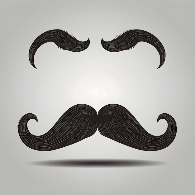 Quirky Mustache Emoji Collection