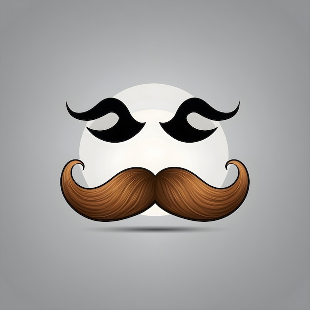 Quirky Mustache Emoji Collection