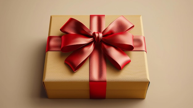 quotA Beautifully Wrapped Gift Box with a Large Bow High Detailquot