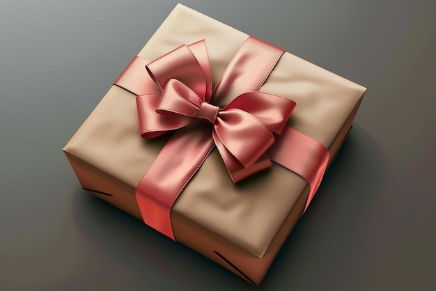 quotA Beautifully Wrapped Gift Box with a Large Bow High Detailquot