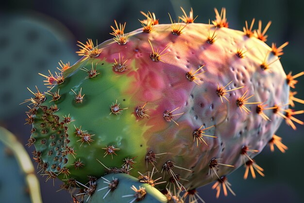 quotA Detailed View of a Prickly Pear Cactus Fruitquot