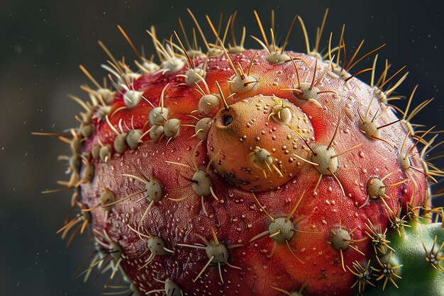 quotA Detailed View of a Prickly Pear Cactus Fruitquot