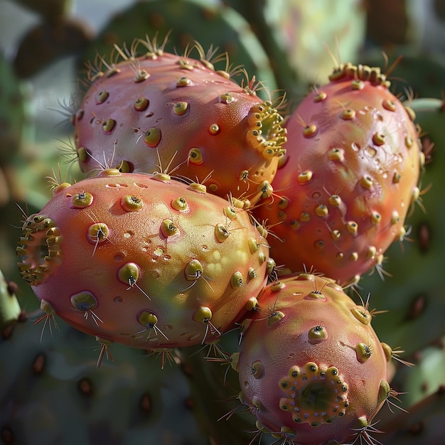 quotA Detailed View of a Prickly Pear Cactus Fruitquot