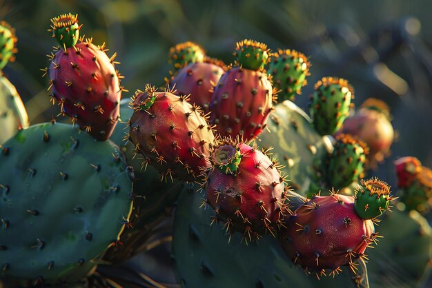 quotA Detailed View of a Prickly Pear Cactus Fruitquot