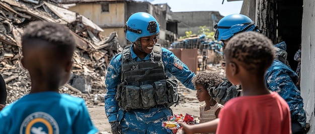 Photo quota moving scene of a united nations peacekeeping missionquot