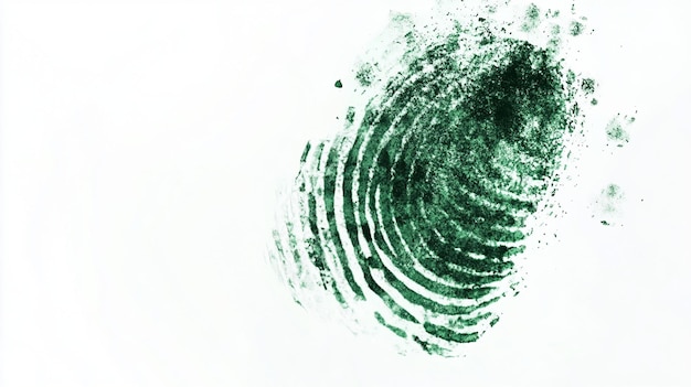 Photo quotahmed subhan39s realistic green fingerprint identity designquot