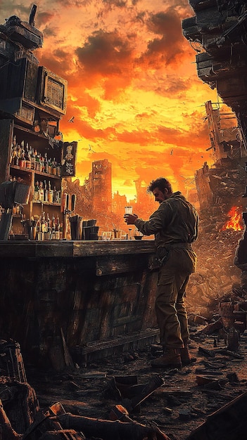 quotApocalyptic Bartender in a Ruined Cityquot